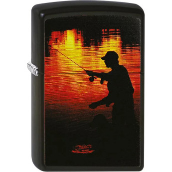 Зажигалка Zippo 218 Fisherman, серебристая